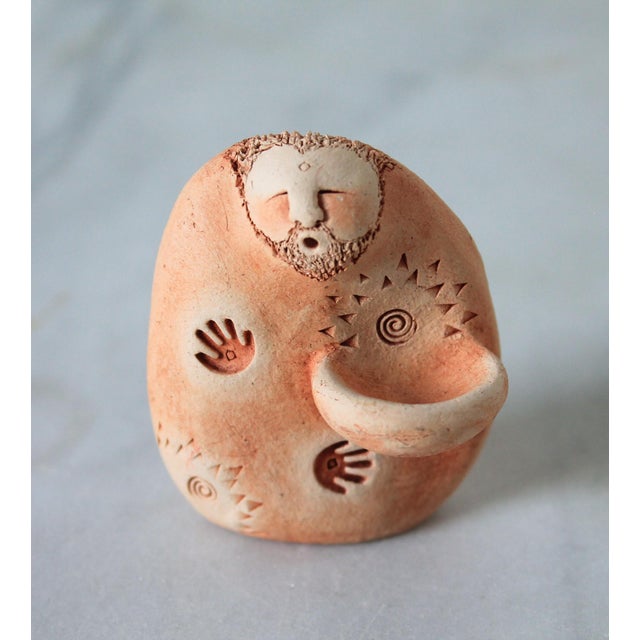Vintage Folk Art Studio Pottery Figure Sculpture For Sale In Milwaukee - Image 6 of 8