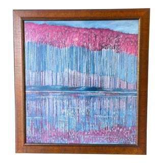 1990s “Celebratory Whim” by Ford Smith, Reflective Artwork Reproduction Print, Framed, Recolored For Sale
