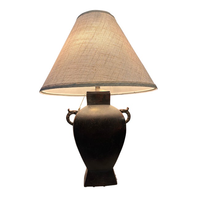 1960s Japanese Brass Sakana Lamp For Sale