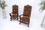 Pair Gothic Oversized Heavily Carved Walnut Arm Chairs Tall Back Thrones MINT! For Sale - Image 11 of 13
