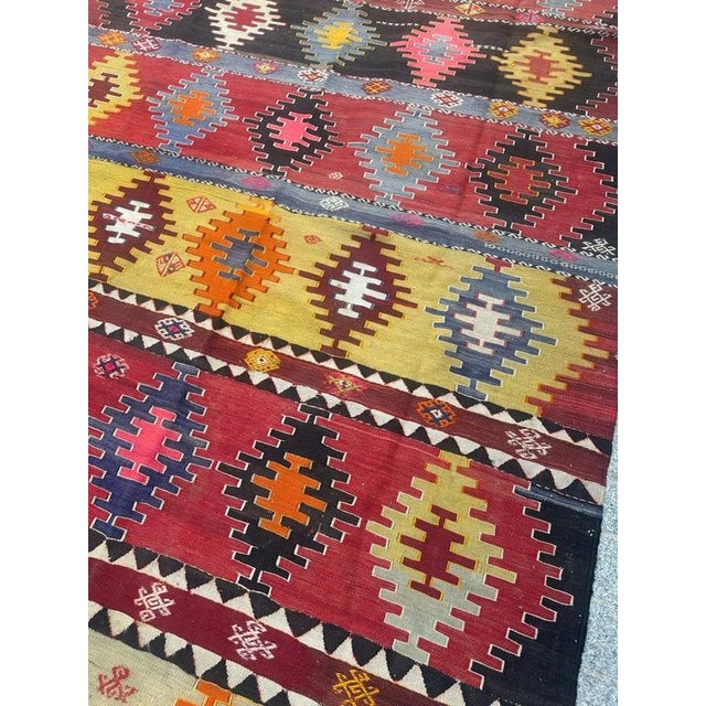 Mid-Century Turkish Anatolian Kilim, 1950s For Sale - Image 11 of 18