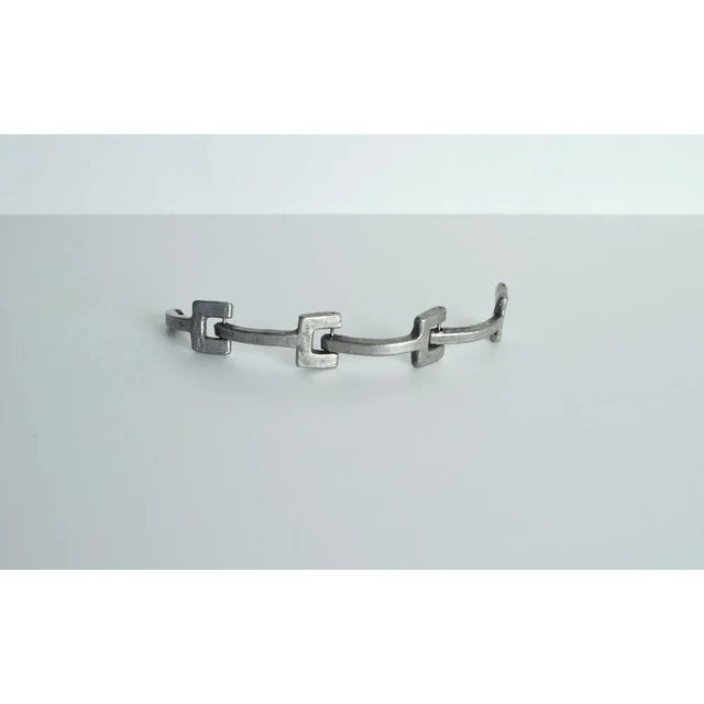 1970s Vintage Danish Pewter Bracelet, 1970s For Sale - Image 5 of 15