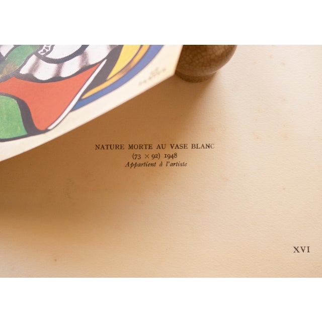 1940s 1948 After Fernand Léger, "Still Life With a White Vase" First Edition Period Offset Lithograph For Sale - Image 5 of 7