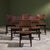 Jens Risom Chairs in Cognac Leather and Stained Oak from Jens Risom, United States, 1940s, Set of 6 For Sale - Image 4 of 14