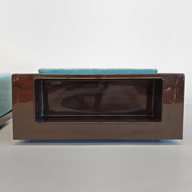 Vintage Light Blue Velvet Gradual Chairs by Cini Boeri for Gavina, 1970s, Set of 2 For Sale - Image 6 of 18