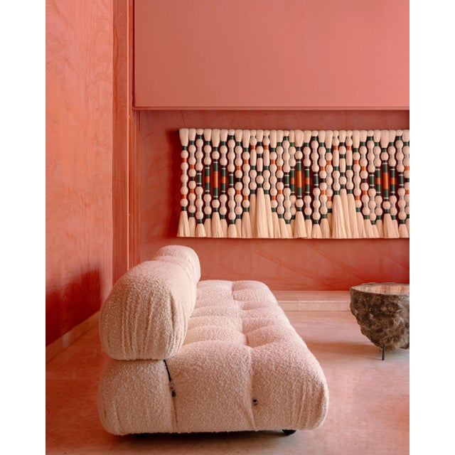 White Boucle Fabric Camaleonda Modular Sofa Set by Mario Bellini for B&b Italia, 1972, Set of 9 For Sale - Image 6 of 8