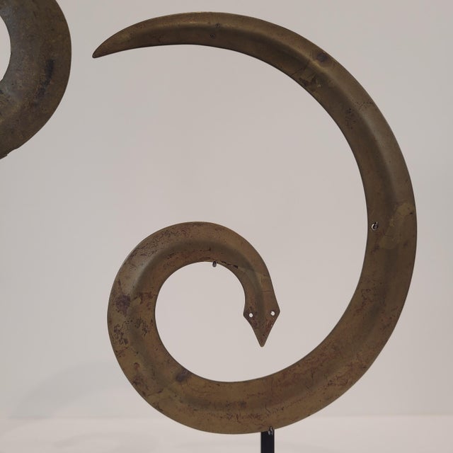 Indonesian Artist, Sanggori Headdresses, Brass and Copper Alloy, 20th Century, Set of 2 For Sale - Image 9 of 15