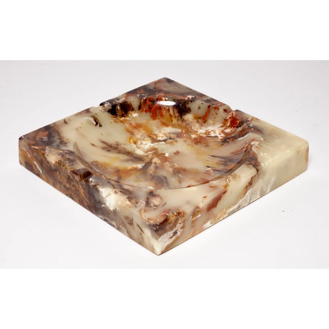 Plastic Vintage "Ultra Stone" Ashtrays by Sunlight Industries - Set of 2 For Sale - Image 7 of 12