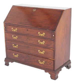 Antique Georgian Mahogany Bureau Desk, 1800