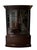 Elegant Baker Furniture Georgian-style bow-front china cabinet or display bookcase crafted in a rich dark mahogany finish....