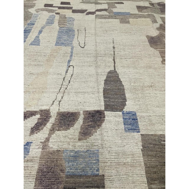This stunning allover design Moroccan rug is made of 75% wool & 25% cotton, dyed with pigment from the vegetable. It’s...