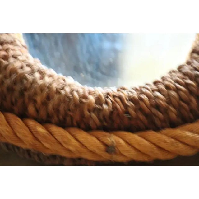 Vintage Rope Mirror by Adrien Audoux and Frida Minet, 1950s For Sale - Image 11 of 16