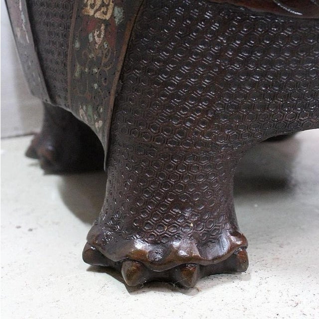 Chinese Copper Cloisonné Vase, Late 19th Century For Sale - Image 12 of 18