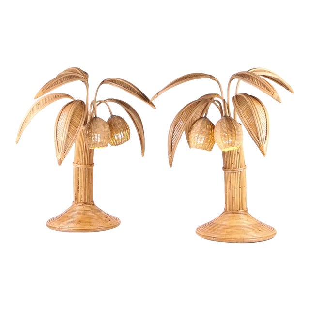 Rattan Coconut Lamp For Sale