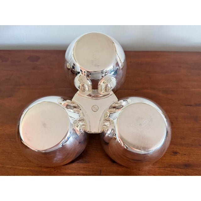 Ralph Lauren Silverplate Triple Nut Serving Bowl For Sale In Savannah - Image 6 of 7