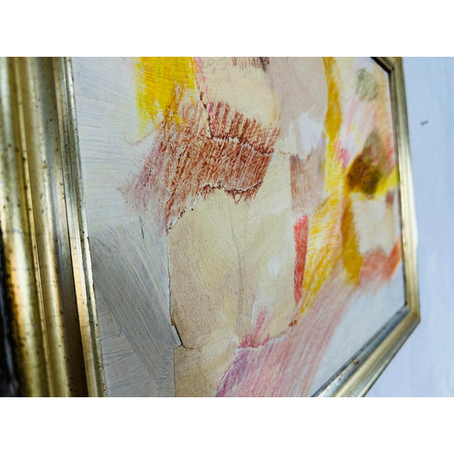 Paint Midcentury Modern Abstract Painting For Sale - Image 7 of 9