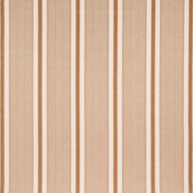 A smart, versatile cotton stripe, ethically handwoven in Guatemala. The artisanal nature of this carmel-colored textile...