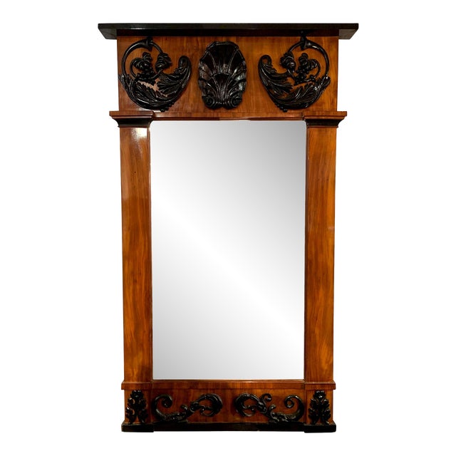 Empire Wall Mirror in Mahogany, South Germany, 1810 For Sale
