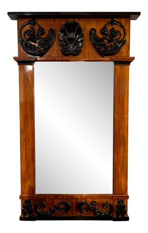 Empire Wall Mirror in Mahogany, South Germany, 1810