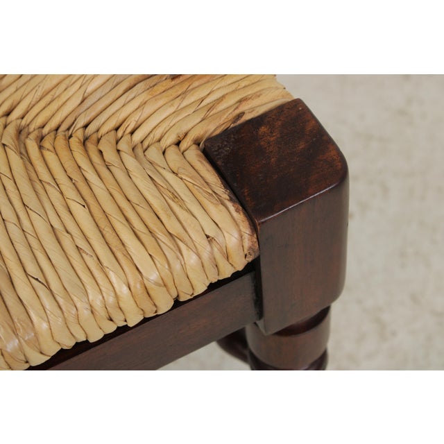 Pair of Rush Seat Barrel Back Chairs For Sale - Image 12 of 16