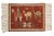 Vintage Pictorial Armenian Herdsman Design Square Rug Mat - 1'10" X 2'5" For Sale - Image 10 of 10