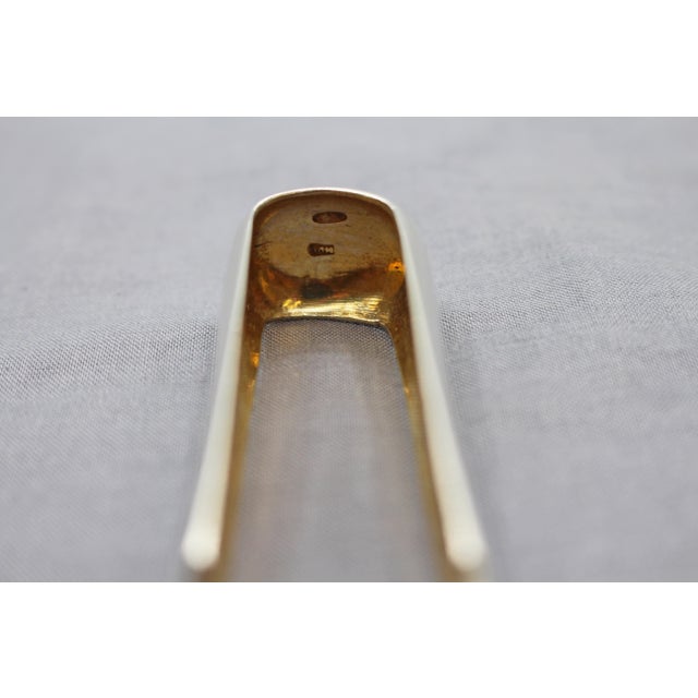 Early 20th Century Early 20th Century 875 Standard Silver Ice Tongs 1908-1917 For Sale - Image 5 of 6