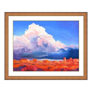 1990s Pueblo Skyline, Fritz White For Sale