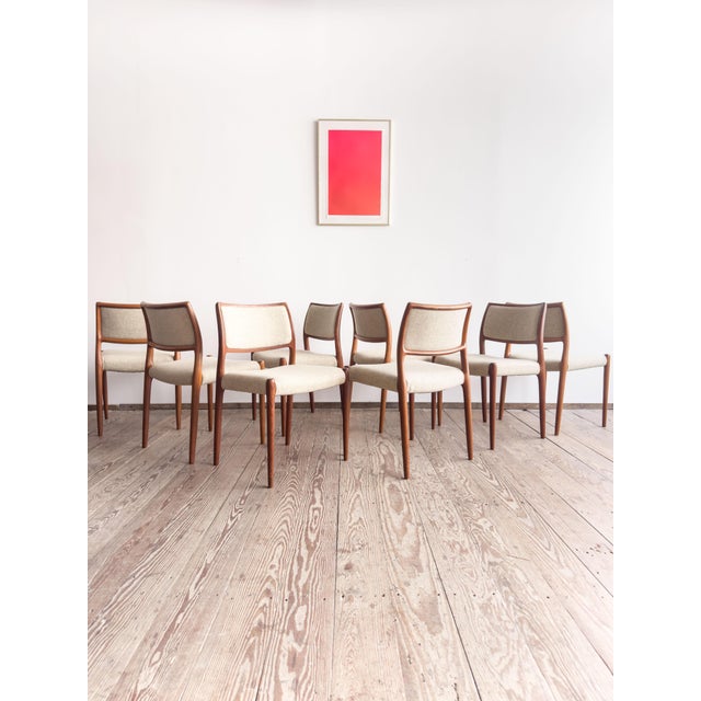 Dining Room Chairs by Niels O. Møller for J.L. Mollers, Set of 8 For Sale - Image 14 of 14