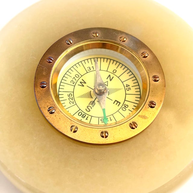 Vintage Stone Compass For Sale - Image 4 of 7