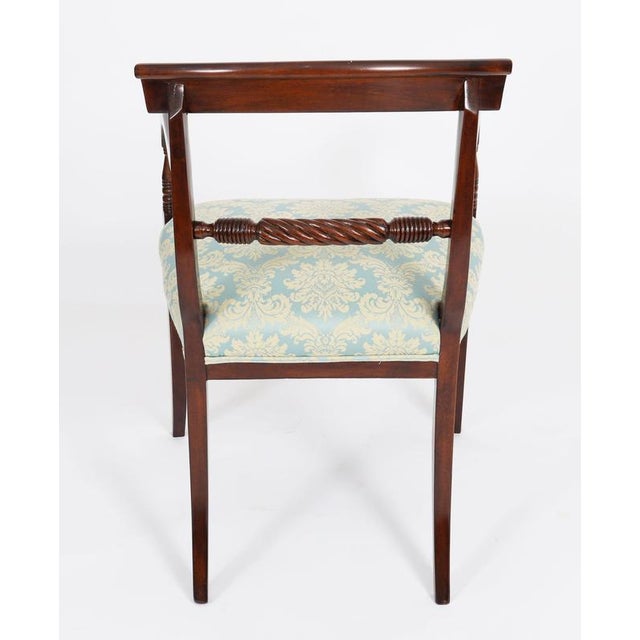Blue Antique Regency Scottish Dining Chairs, 1820, Set of 8 For Sale - Image 8 of 18