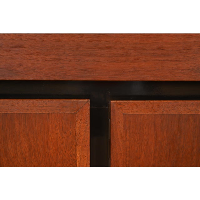 Wood Merton Gershun for Dillingham Mid-Century Modern Walnut Sideboard or Bar Cabinet, 1960s For Sale - Image 7 of 12