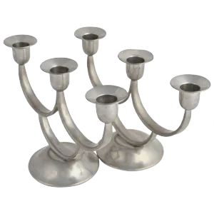 Vintage Candleholders, Germany, 1960s, Set of 2