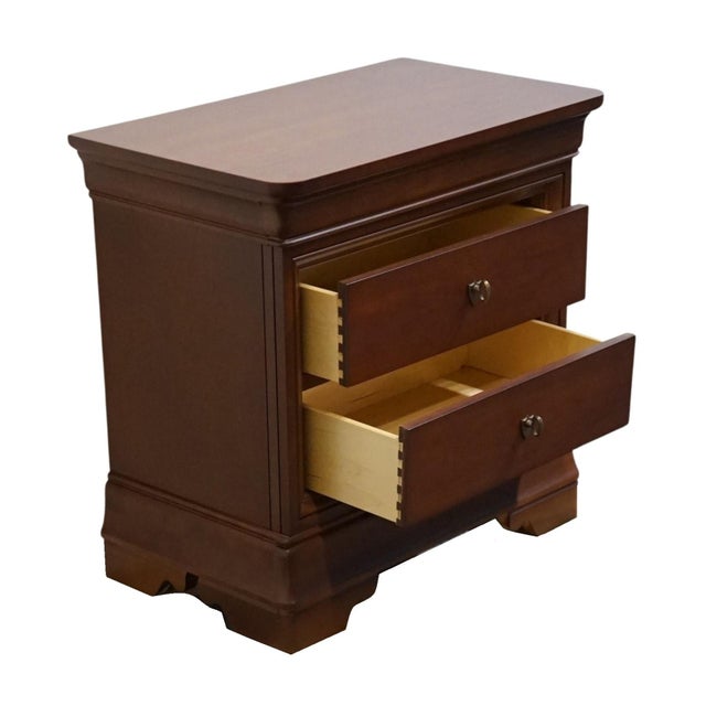 Late 20th Century Thomasville Impressions Martinique Collection 28" Two Drawer Nightstand For Sale In Kansas City - Image 6 of 13