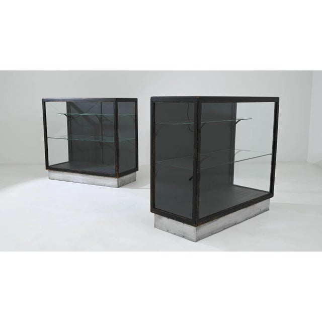 20th Century French Wooden Vitrines, a Pair For Sale - Image 11 of 12