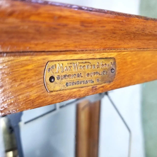 Mid 20th Century Mid-Century Wooden Apothecary Scale, Chemical Balance For Sale - Image 5 of 11