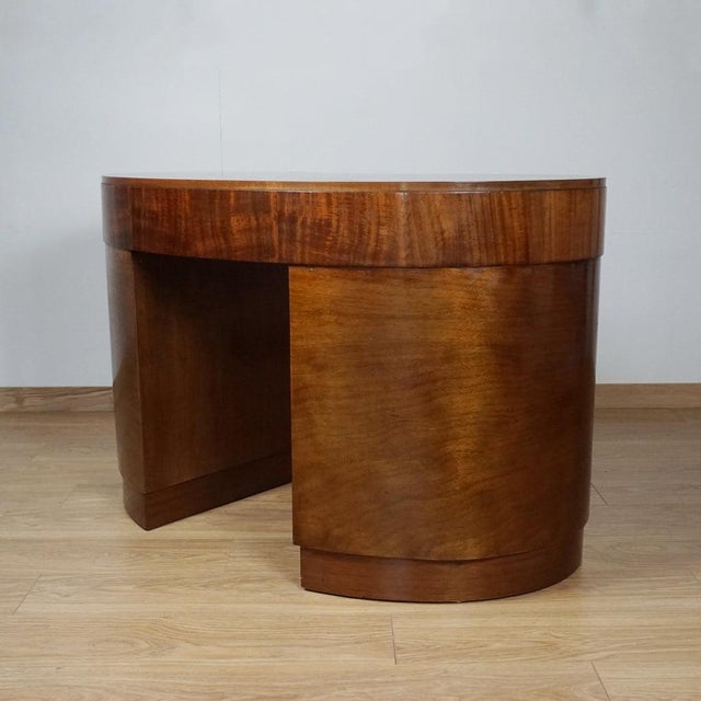 Art Deco Kidney Shaped Desk, 1920s For Sale - Image 9 of 11