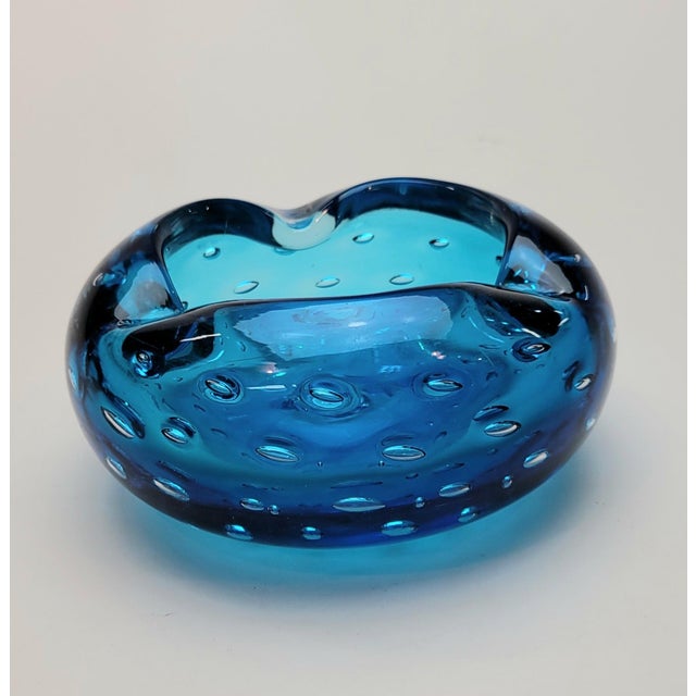 Mid-Century Modern Mid Century Blenko Ashtray For Sale - Image 3 of 14