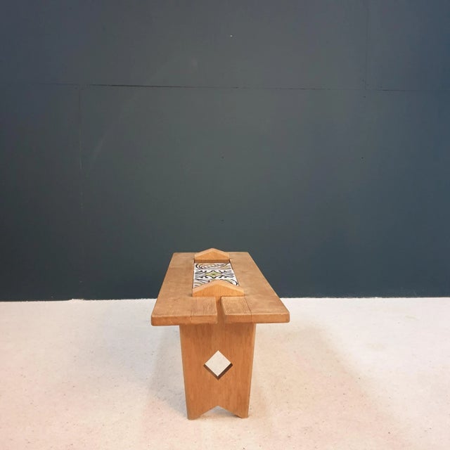 Brown Guillers Coffee Table by Guillerme Et Chambron for Votre Maison, 1950s For Sale - Image 8 of 9