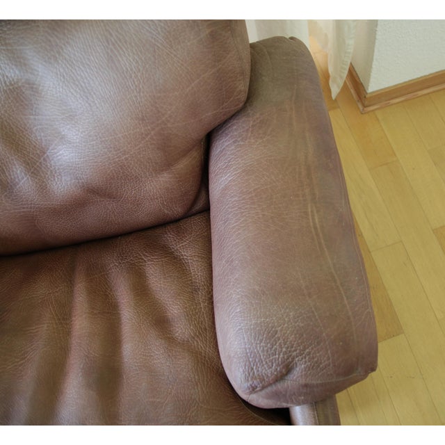Coronado Lounge Chair in Brown Leather by Tobia and Afra Scarpa for B&B Italia / C&B Italia, 1960s For Sale - Image 10 of 12