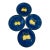 Italian Hand Painted Lemons Plates - Set of 4 For Sale