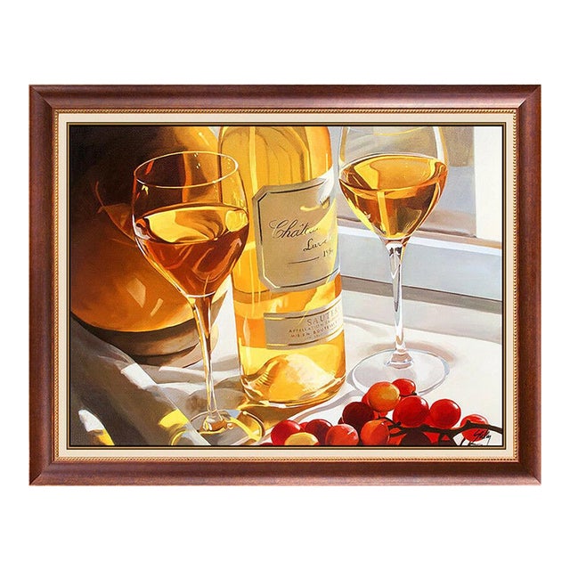 Late 20th Century Sautern and Grapes, Thomas Stiltz For Sale