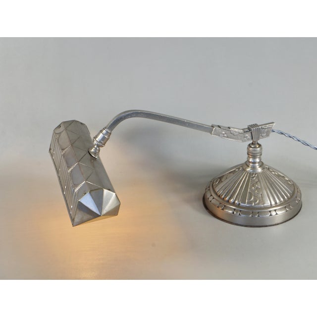 1930s French Art Deco Piano Lamp by Monix 1930 France For Sale - Image 5 of 15