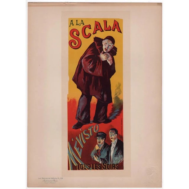Maximilien Luce, A la Scala - Mévisto from Les Maîtres de L'Affiche, 1898, Original Lithograph For Sale - Image 7 of 12
