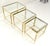 Fine Polished Brass Glass Mirrored Frames Tops Nesting Side Tables Stands Redone For Sale - Image 9 of 16