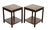English Bevan Funnell Military Campaign Nightstands, Set of 2 For Sale