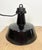 Industrial Black Enamel Factory Lamp with Cast Iron Top, 1960s For Sale - Image 12 of 15