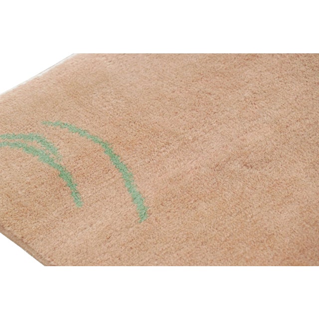 Vintage Zeki Müren Rug in Pink With Geometric Patterns | Rug & Kilim For Sale In New York - Image 6 of 7