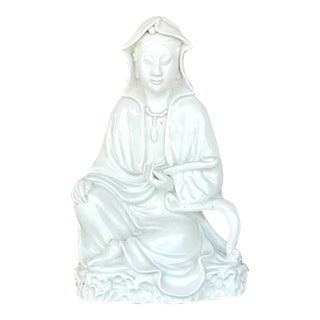 Vintage Asian 1920s Blanc De Chine Figure of Lady For Sale