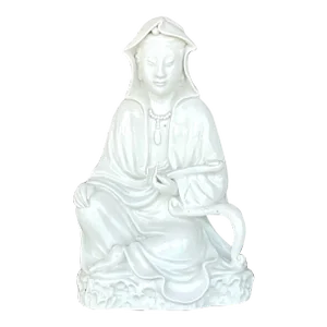 Vintage Asian 1920s Blanc De Chine Figure of Lady