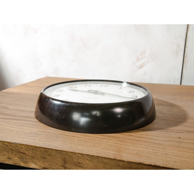 Factory Wall Clock from Gents of Leicester for Gledhill-Brook, Halifax, 1950s For Sale - Image 4 of 16